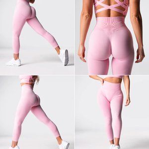 Baby Pink Contour Seamless Leggings XS